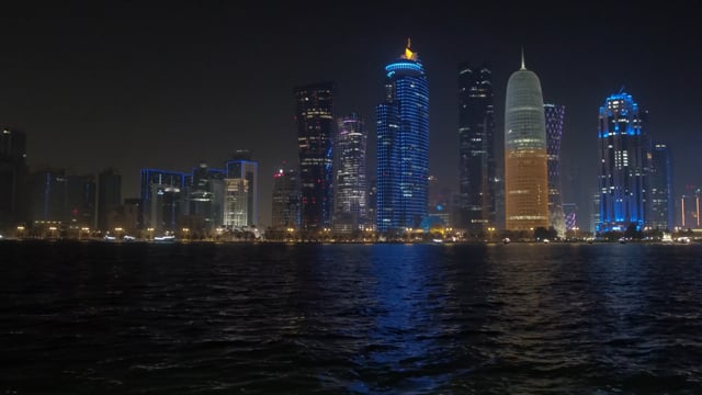 4K Virtual Boat Ride and Rowing Exercise Video in Doha - Qatar