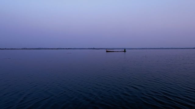 Relaxing Music Video Red Lotus Lake at Sunset with Relaxing Music