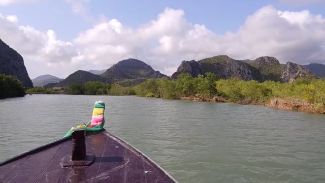 River Journey In Limestone Mountains and Mangroves with Nature Sounds