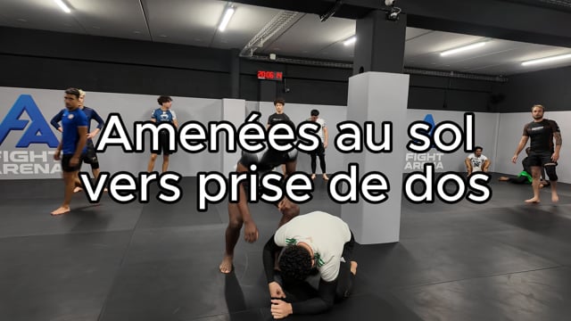 Takedown vers prise de dos