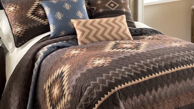 Vimeo video preview for Southwestern Horizon Quilt Bedding Collection - 1128286201