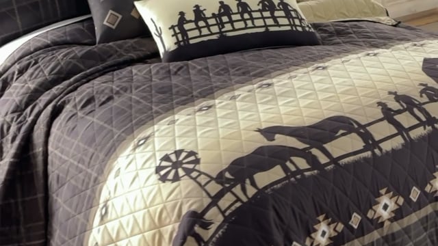 Vimeo video preview for Sunset Ranch Quilt Bedding Collection - 1128286257