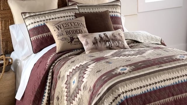 Vimeo video preview for Sierra Mesa Quilt Bedding Collection - 1128286312