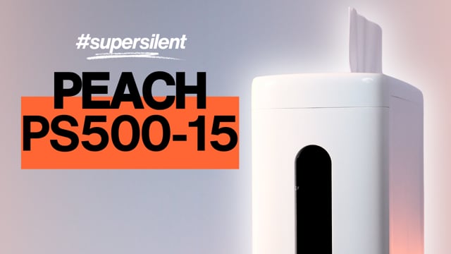 Distruggidocumenti Peach PS500-15 | SuperSilent