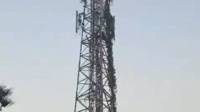 पलिया नगर के मेला मैदान में निष्क्रिय मोबाइल टावर बना खतरे की घंटी