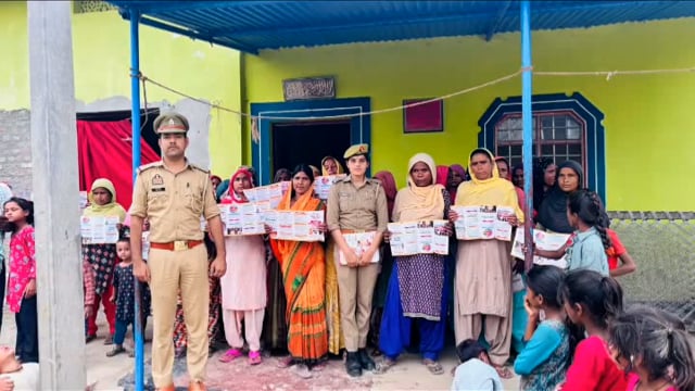 Bahraich/***मिशन शक्ति अभियान 5.0 के तहत थाना रसिया थाना कोतवाली नगर थाना रुपईडीहा व थानो की टीम द्वाराभ्रमण क