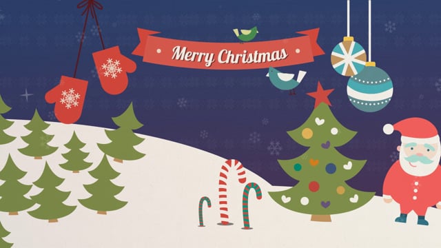 Merry Christmas Animation Video Greetings