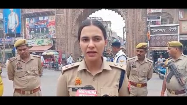 कंस मेले की सुरक्षा व्वस्था को लेकर सीओ सिटी आसन चौधरी