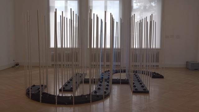 Peter Vink — Hetty Voute und Gisela Sohnlein at Schloss Biesdorf, site-specific light installation