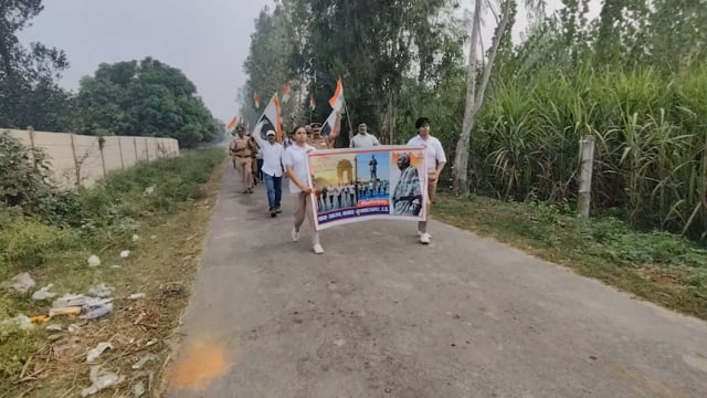 थाना रामराज पुलिस ने बच्चों संग मनाया राष्ट्रीय एकता दिवस, निकाली जागरूकता रैली