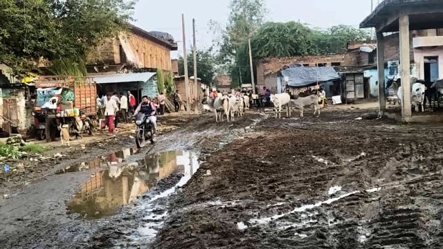 रौन जनपद पंचायत अंतर्गत ग्राम पंचायत बोहारा में बाजार लगने वाले प्रांगण में लगभग20 से 25लख रुपए खर्च होने केबावजूद दलदल 