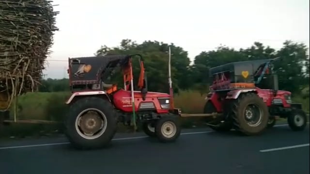 उदगीर तालुका परिसरात डबल इंजिन लावून होतेय उसाची वाहतूक