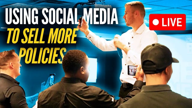 Training Insurance Agents LIVE How To Sell Using Social Media!