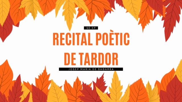 2526 - 5è EP - Recital poètic de tardor