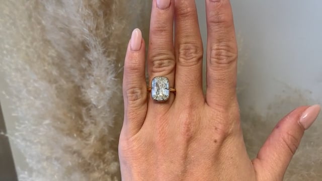 4.03ct Cushion Engagement Ring - Video