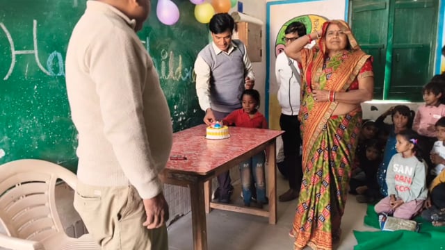 Bahraich.. जनपद बहराइच तहसील महसी थाना क्षेत्र हरदी स्थित गंगापुरवा प्राथमिक विद्यालय में बड़े ही धूमधाम से मनाया गया 