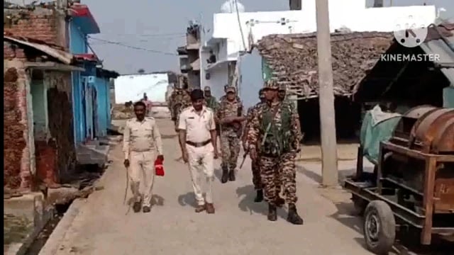 मतगणना के दिन थाना क्षेत्र में पुलिस बल थे तैनात, असामाजिक तत्वों पर थी पैनी नजर