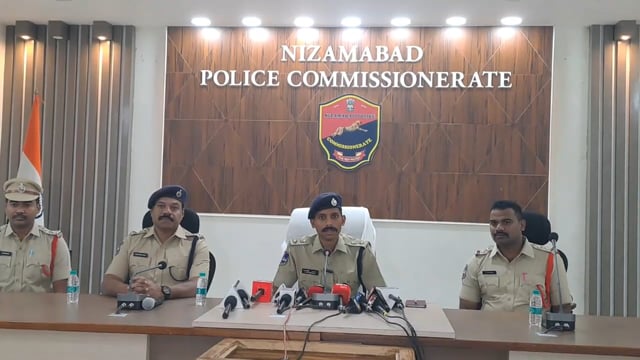 निज़ामाबाद मैं आंतर रास्ट्रीय गिरोह का पर्दपश ---पुलिस आयक्त साईं चैतन्या 