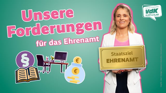 Das fordert der VdK für das Ehrenamt I KLIPP & KLAR