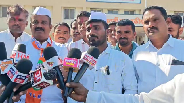 प्रभाग क्रमांक सहा मधून संतोष जाधव यांचा उमेदवारी अर्ज दाखल