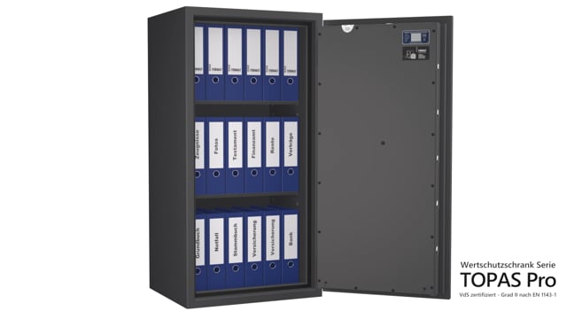 Wertschutztresor Topas Pro 50 EN 1143-1 VDS Klasse 2 - Video Vorschau