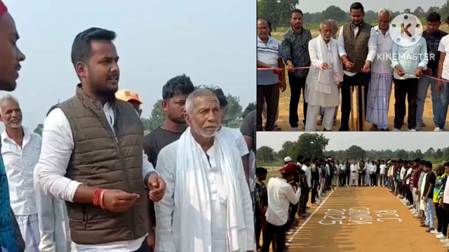 रजा क्लब चोन्हा द्वारा आयोजित क्रिकेट टूर्नामेंट का समारोह पूर्वक उद्घाटन,भितीया एवं सुगीदह के बीच हुआ मुकाबला 