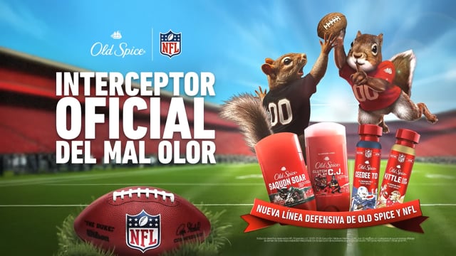 Old Spice x NFL Interceptor oficial del mal olor