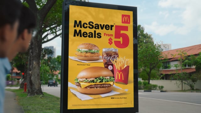 McDonald's Singapore Smoky Beef McSaver Meal