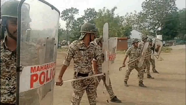 खामगावात पोलिसांची मॉकड्रिल 