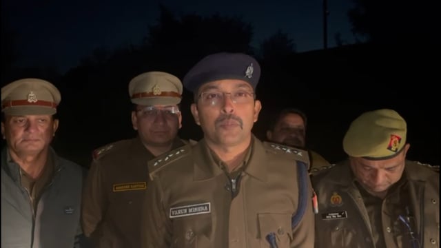 हापुड़ में बदमाशों की चेकिंग के दौरान फायरिंग