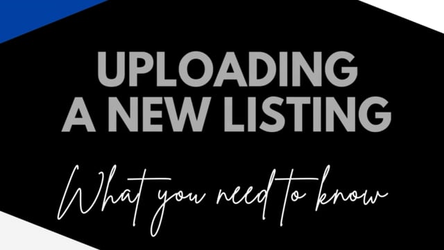Uploading a Listing -For Resource Site thumbnail
