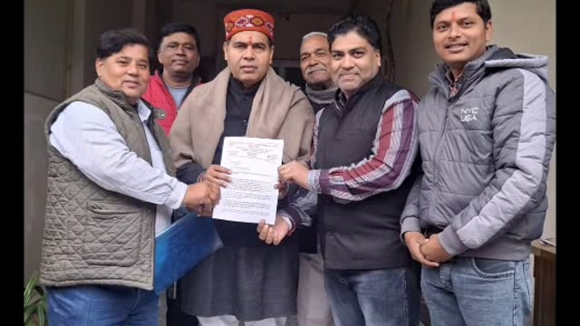 MANT- ग्रामीण पत्रकारों की, सात सूत्रीय मांगों को लेकर, विधायक को सोपा, ज्ञापन,,