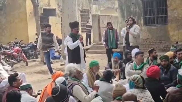 भारतीय किसान यूनियन टिकैत के जीते चौहान की  टीम के द्वारा बिजली विभाग कार्यालय पर प्रदर्शन