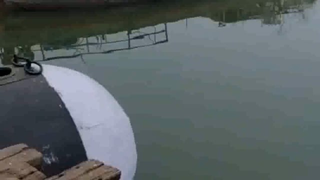 पिनाहट। चंबल घाट पर स्टीमर संचालन बंद, यात्री परेशान