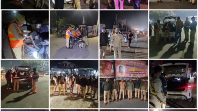 नव वर्ष की पूर्व संध्या पर SSP मेरठ के दिशा निर्देशानुसार पुलिस अधीक्षक ग्रामीण द्वारा क्षेत्राधिकार सरधना के साथ गस्त 