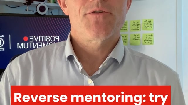 Julian March says that the secret to reverse mentoring is to try hard without being a try-hard