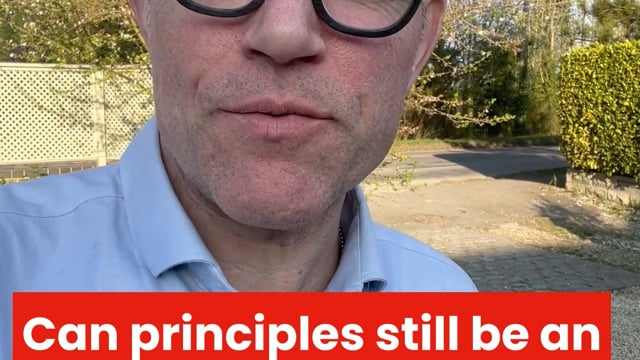 Julian March on the importance of principles in tough times.