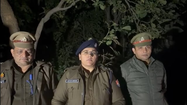गढ़मुक्तेश्वर पुलिस का लंगड़ा ऑपरेशन जारी गोकशी करने जा रहे अपराधियों से मुठभेड़ चार गिरफ्तार किया