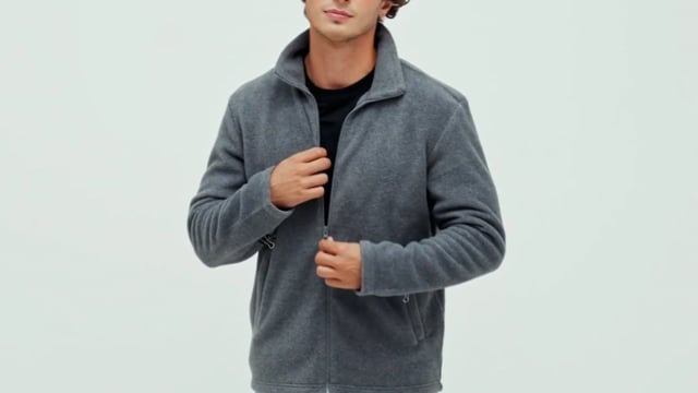 Veste polaire unisexe personnalisée en polyester recyclé 300 gr/m² - Nitro