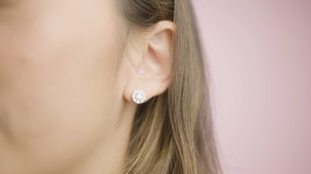 Diamond Cluster Studs - Video