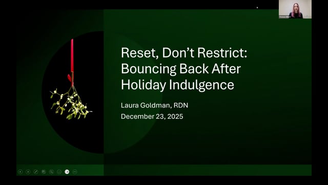 Reset, Don’t Restrict: Bouncing Back After Holiday Indulgence