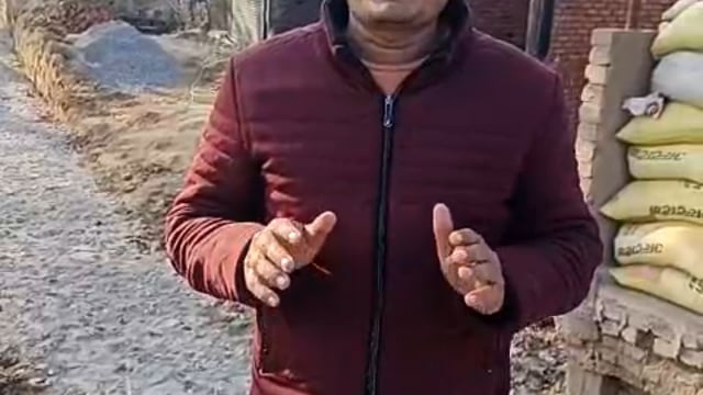 बिस्कोहर नगर पंचायत में घटिया नाला निर्माण का आरोप, वार्ड 5 अटल नगर दलपतपुर के लोगों का विरोध