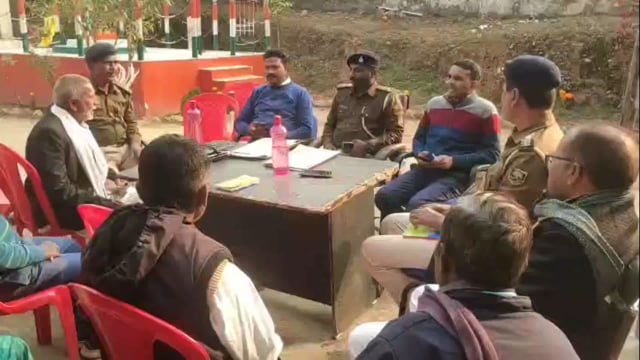 सरस्वती पूजा को लेकर आयोजित शांति समिति की बैठक में बोले थाना अध्यक्ष पूजा पंडाल में डीजे बजाने पर होगी कार्यवाई