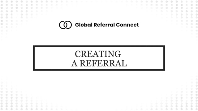 Creating a Referral