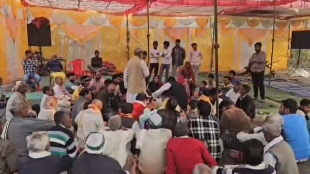 मथुरा बहन नेहा पहुंची किसानों के बीच बहन ने अच्छा कार्य किया