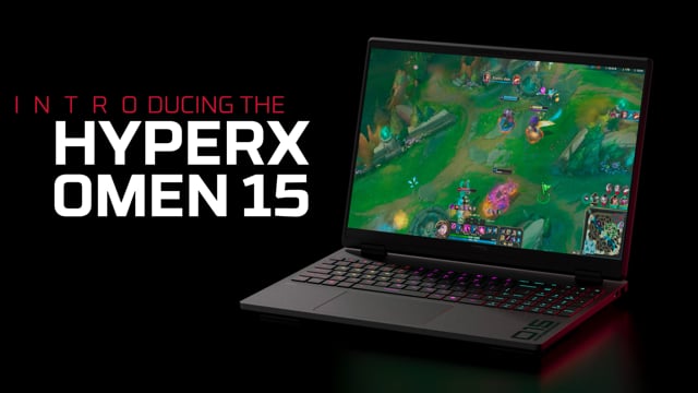 HyperX OMEN 15 inch Gaming Laptop PC 15-ga0750ng, Windows 11 Home, 15.3", Intel® Core™ i5, 16GB RAM, 1TB SSD, NVIDIA® GeForce RTX™ 5050, 2K, Shadow Black - video