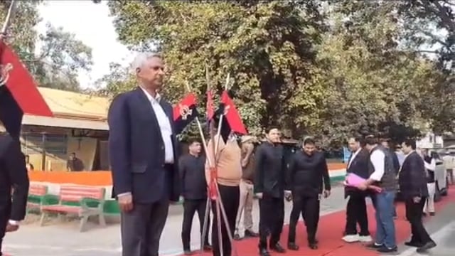 MANT- मथुरा कलेक्ट्रेट का मंडल आयुक्त ने किया, वार्षिक निरीक्षण,,