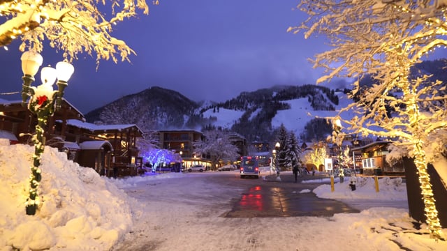 4K Virtual Christmas Walk - Aspen - Colorado - USA