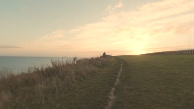 4K Baltic Steep Coast - Sunrise Hike from Stohl to Bülk Lighthouse - Germany
