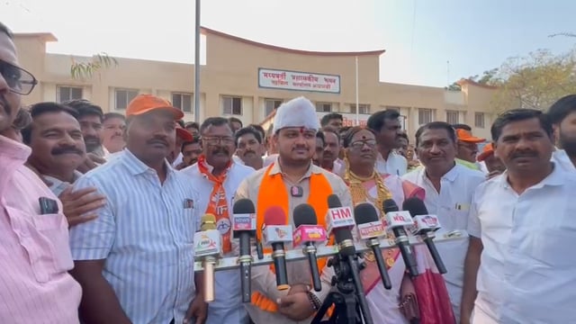 दिघंची जिल्हा परिषद गटातून पृथ्वीराज पाटील यांची शिवसेनेकडून उमेदवारी अर्ज दाखल